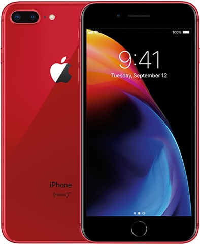 Apple iPhone 8 Plus 256GB Product Red, Unlocked B